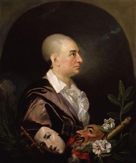 Johann Zoffany David Garrick oil painting image
